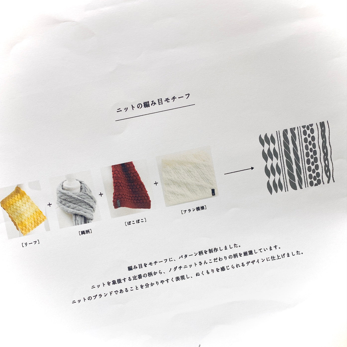 人気の編み柄をイラストにした発送用シールをデザインしてもらいました。