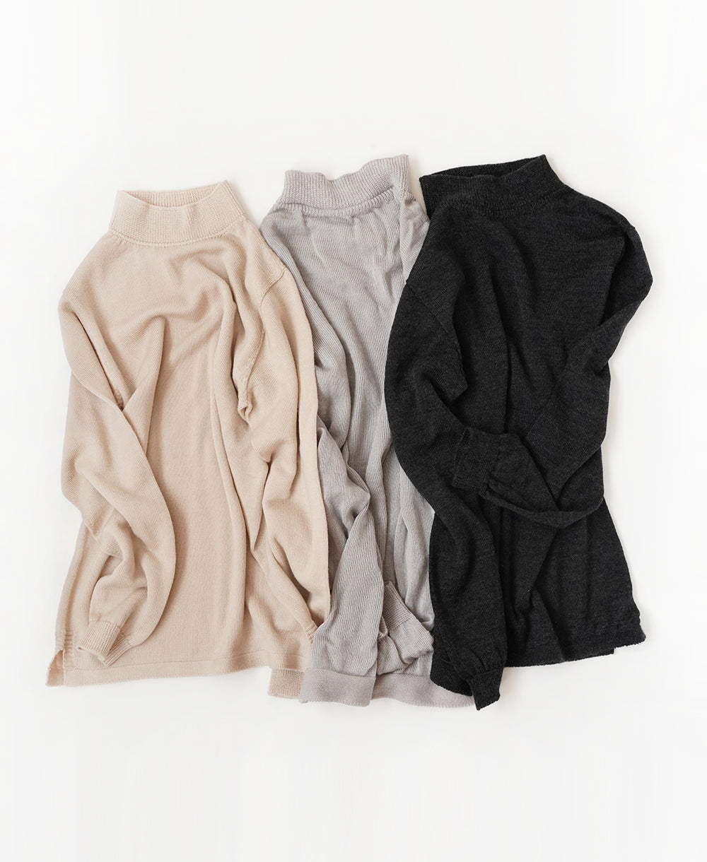 【ハイネック】やわらかインナー【メリノウール】