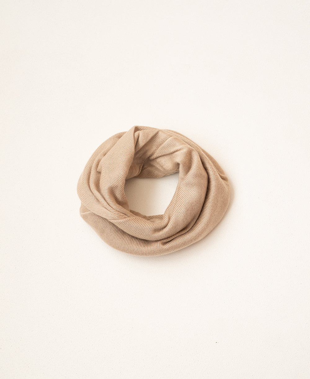 ねじりネックウォーマー【ふわふわシルク】