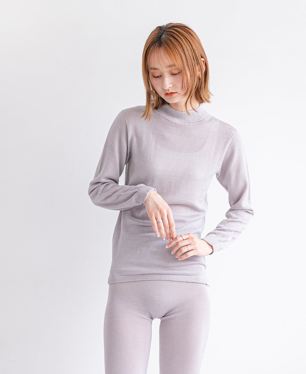 【ハイネック】やわらかインナー【メリノウール】