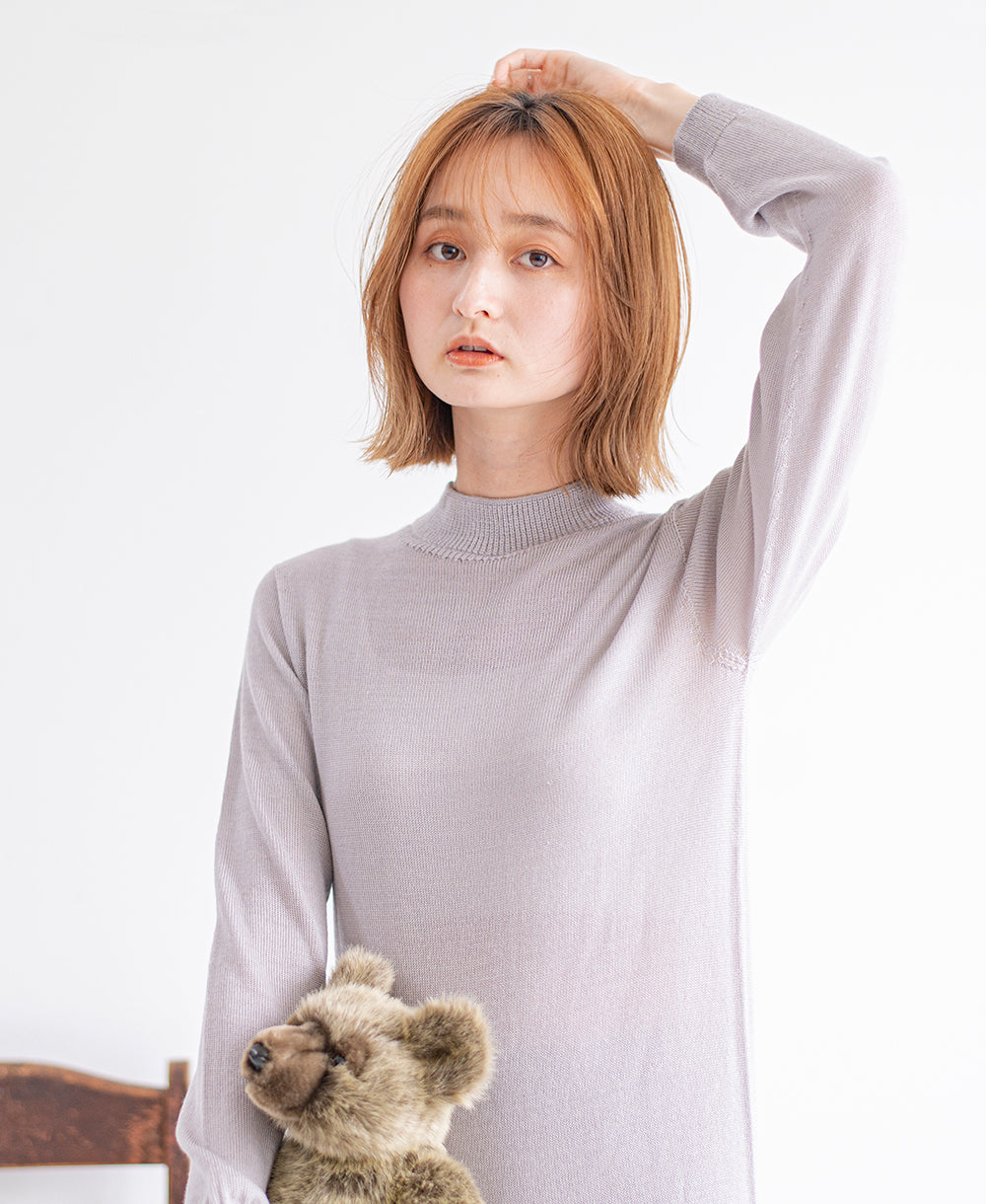 【ハイネック】やわらかインナー【メリノウール】