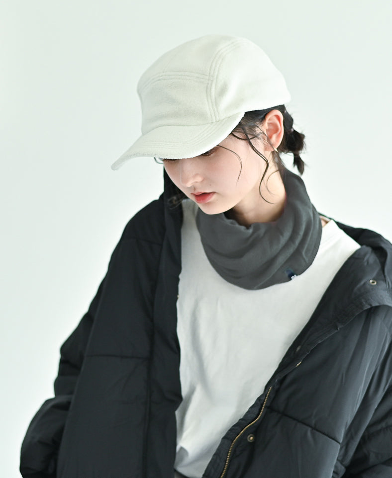 ねじりネックウォーマー【ふわふわシルク】