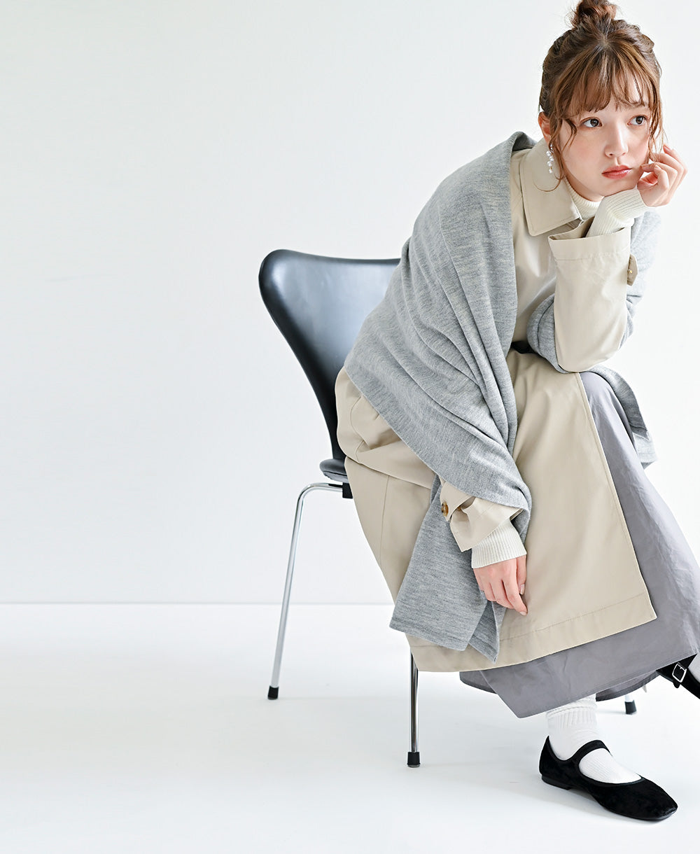 【そばにある、ハレの日】大きめストール【カシミアウール】