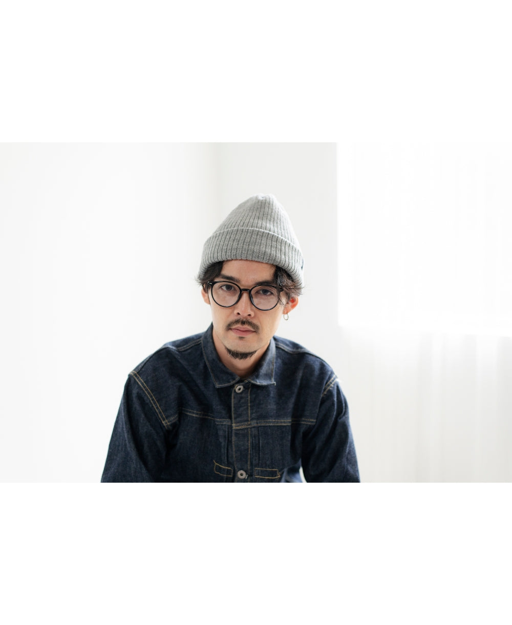 【裏地つき】しっかり厚手のリブ編みワッチ【フレンチメリノ】