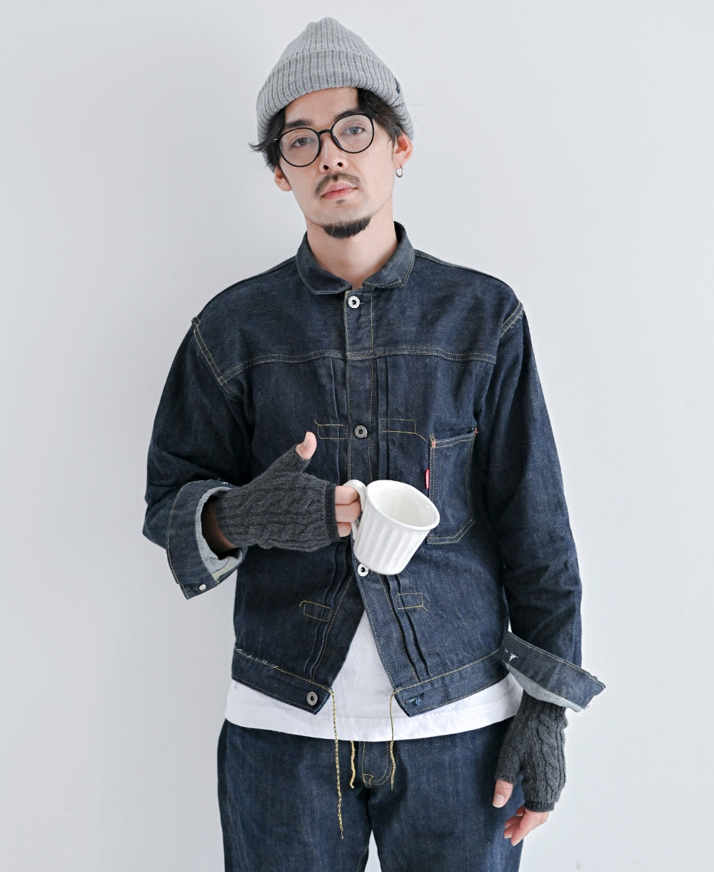 紡毛ウールの重ねミトン【最高級メリノウールの裏地つき】