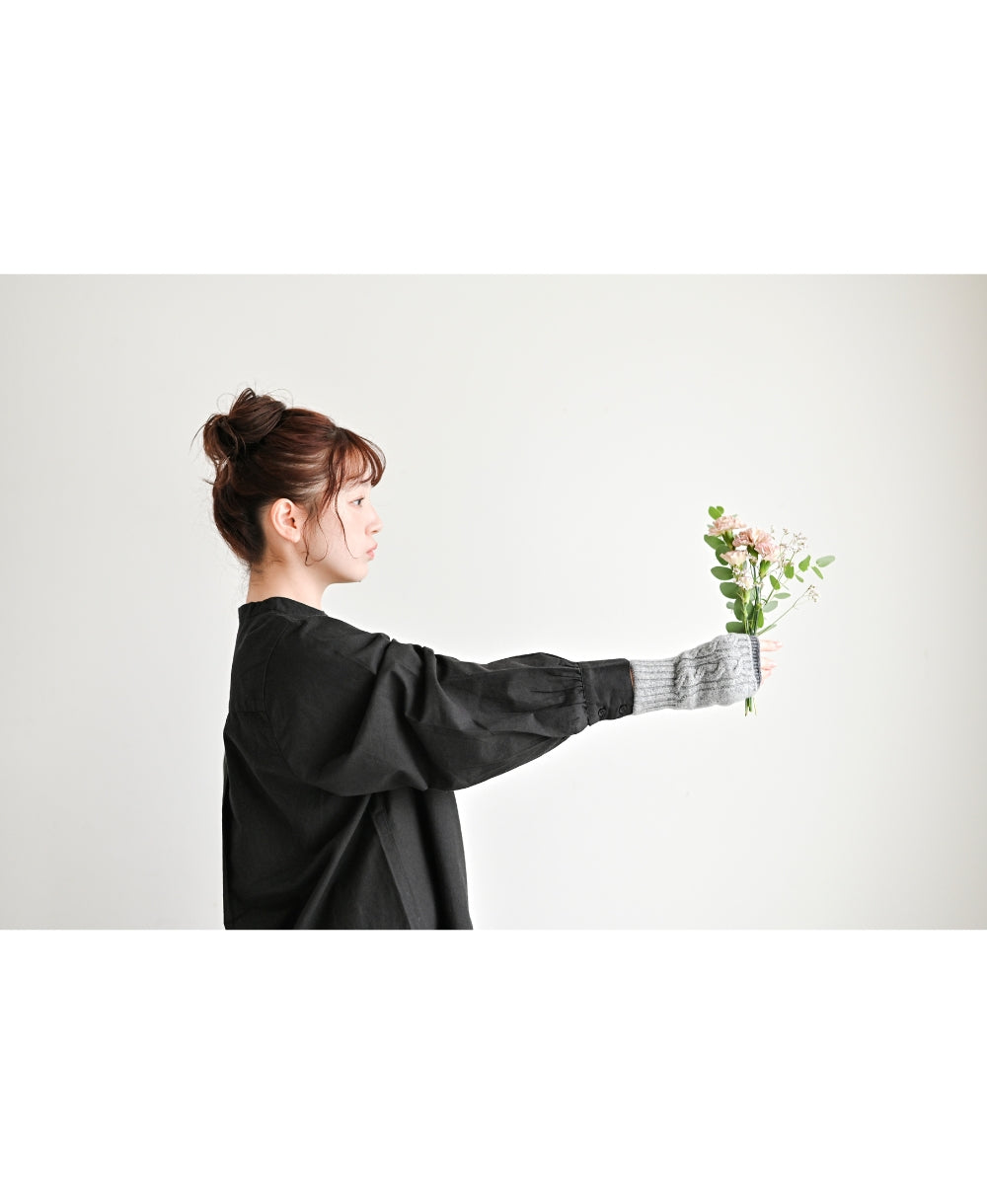 紡毛ウールの重ねミトン【最高級メリノウールの裏地つき】