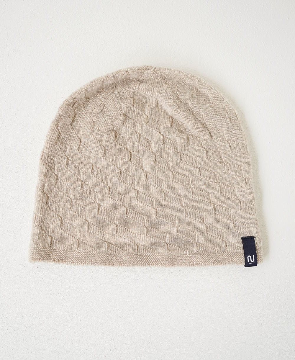 よく伸びる薄手ビーニー帽【カシミアブレンド】