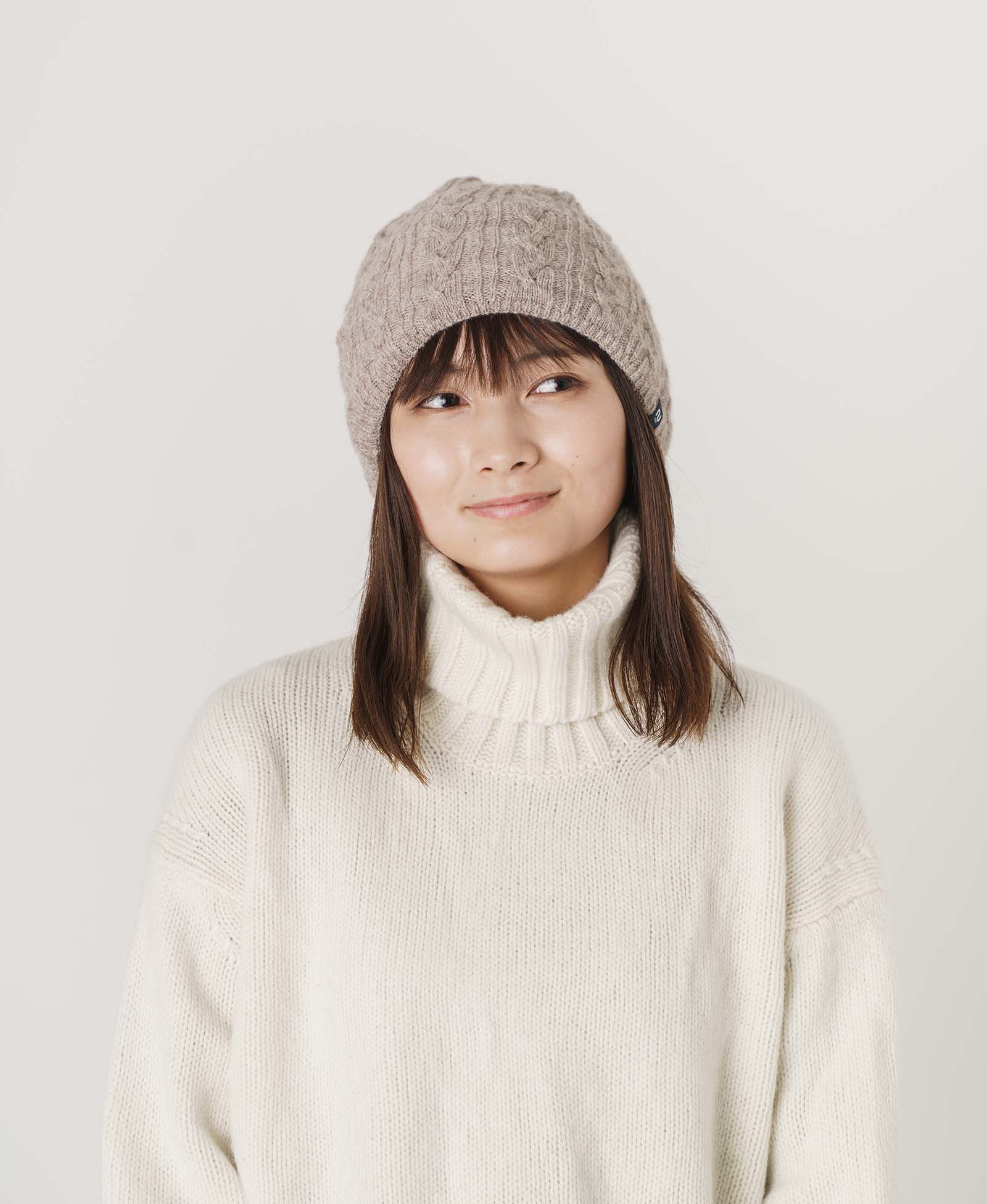 【2WAY】ねじりネックウォーマー【アンゴラ混】