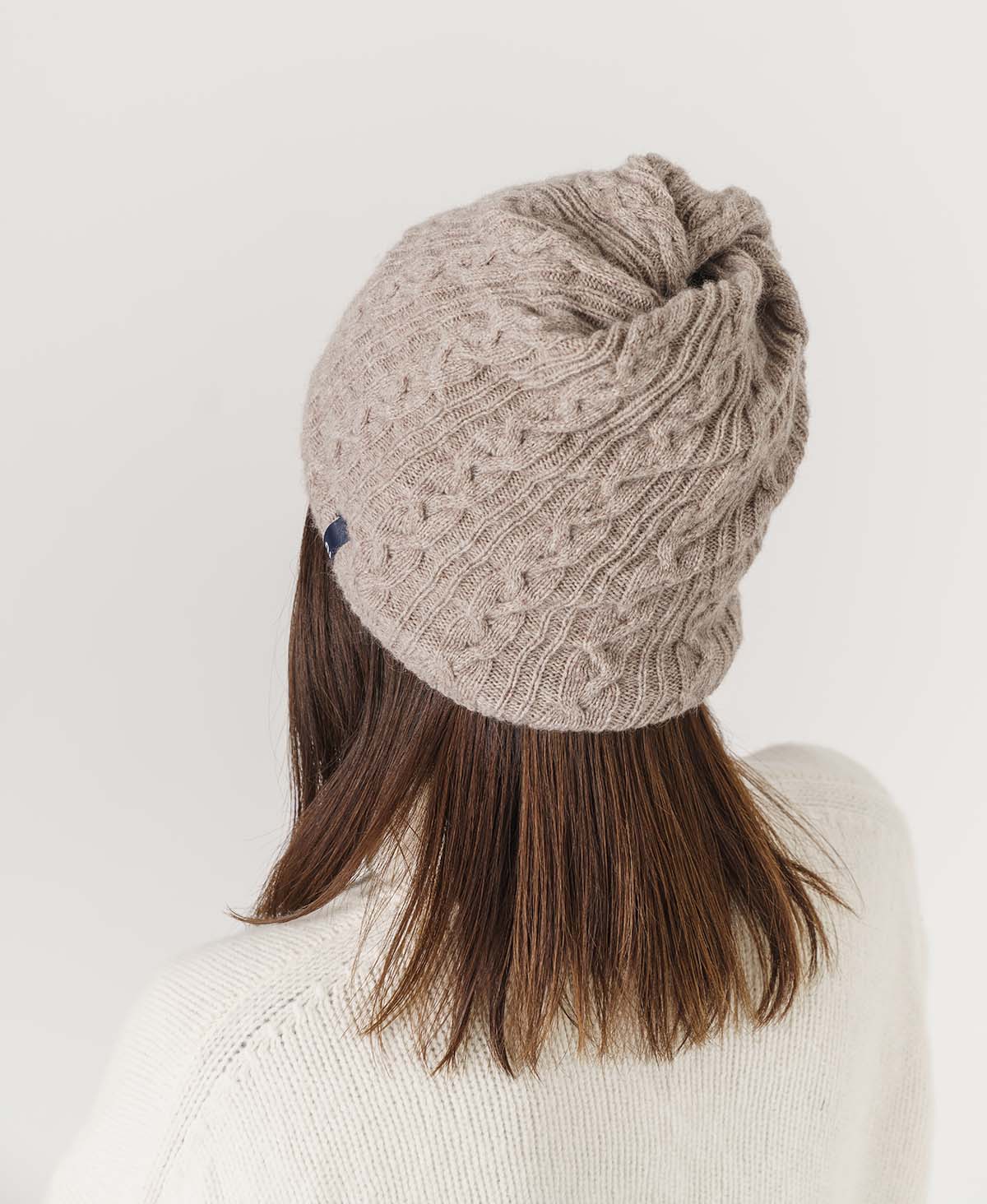 【2WAY】ねじりネックウォーマー【アンゴラ混】