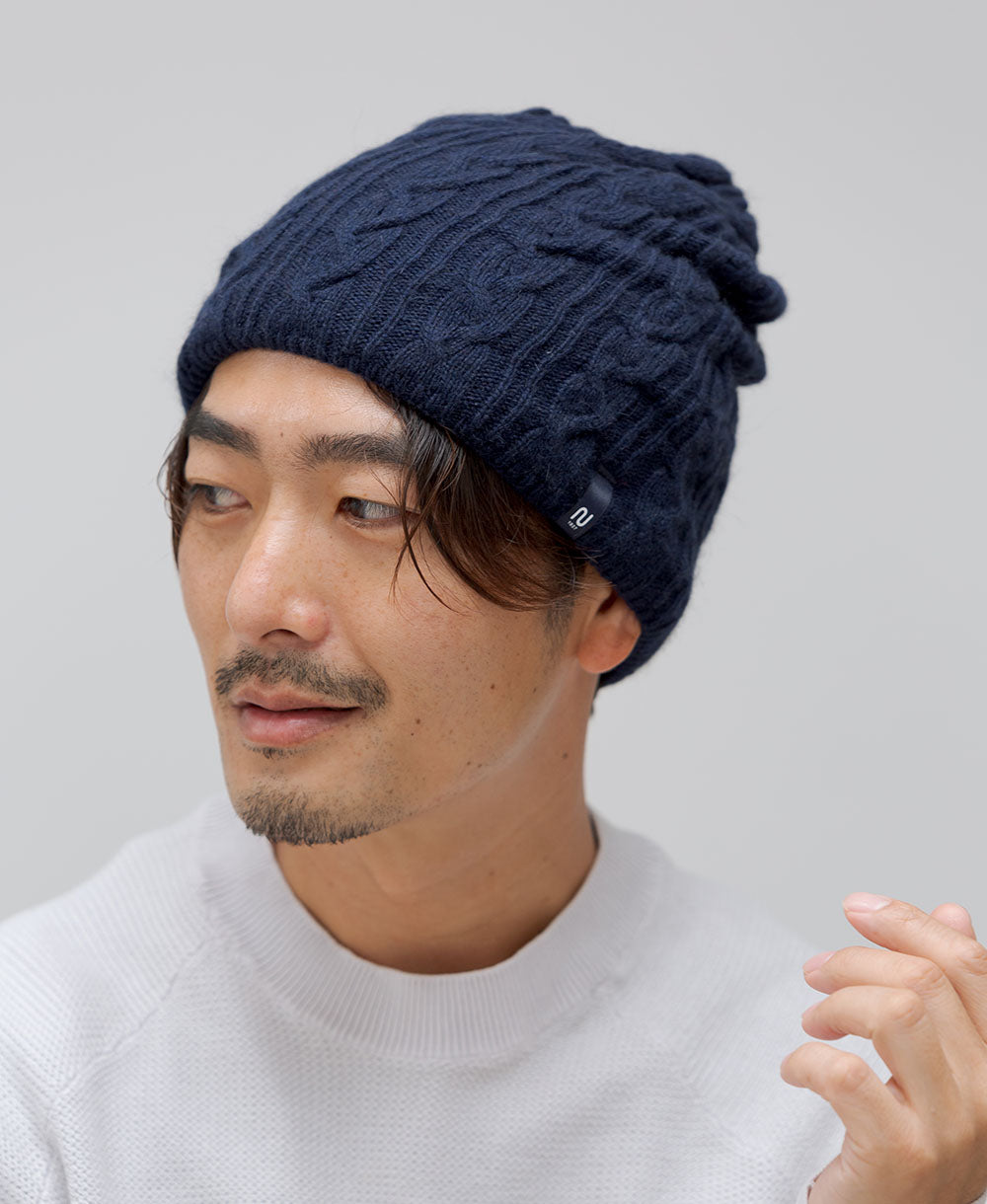 【2WAY】ねじりネックウォーマー【アンゴラ混】