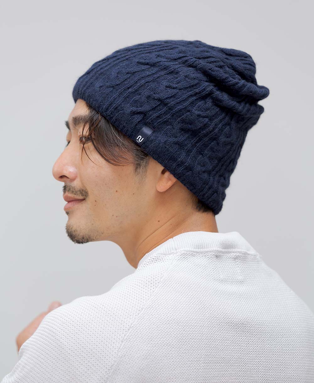 【2WAY】ねじりネックウォーマー【アンゴラ混】