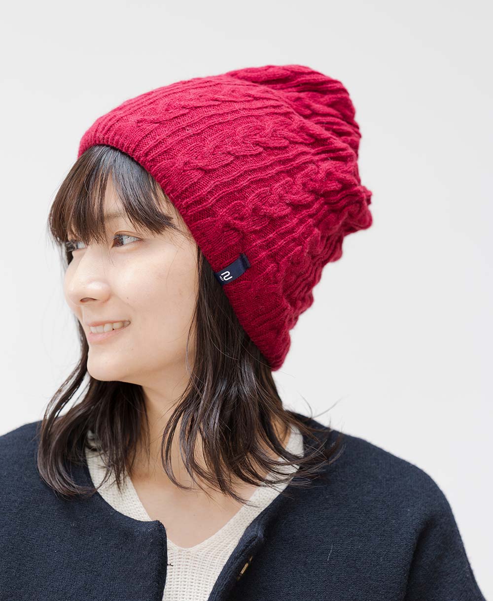 【2WAY】ねじりネックウォーマー【アンゴラ混】