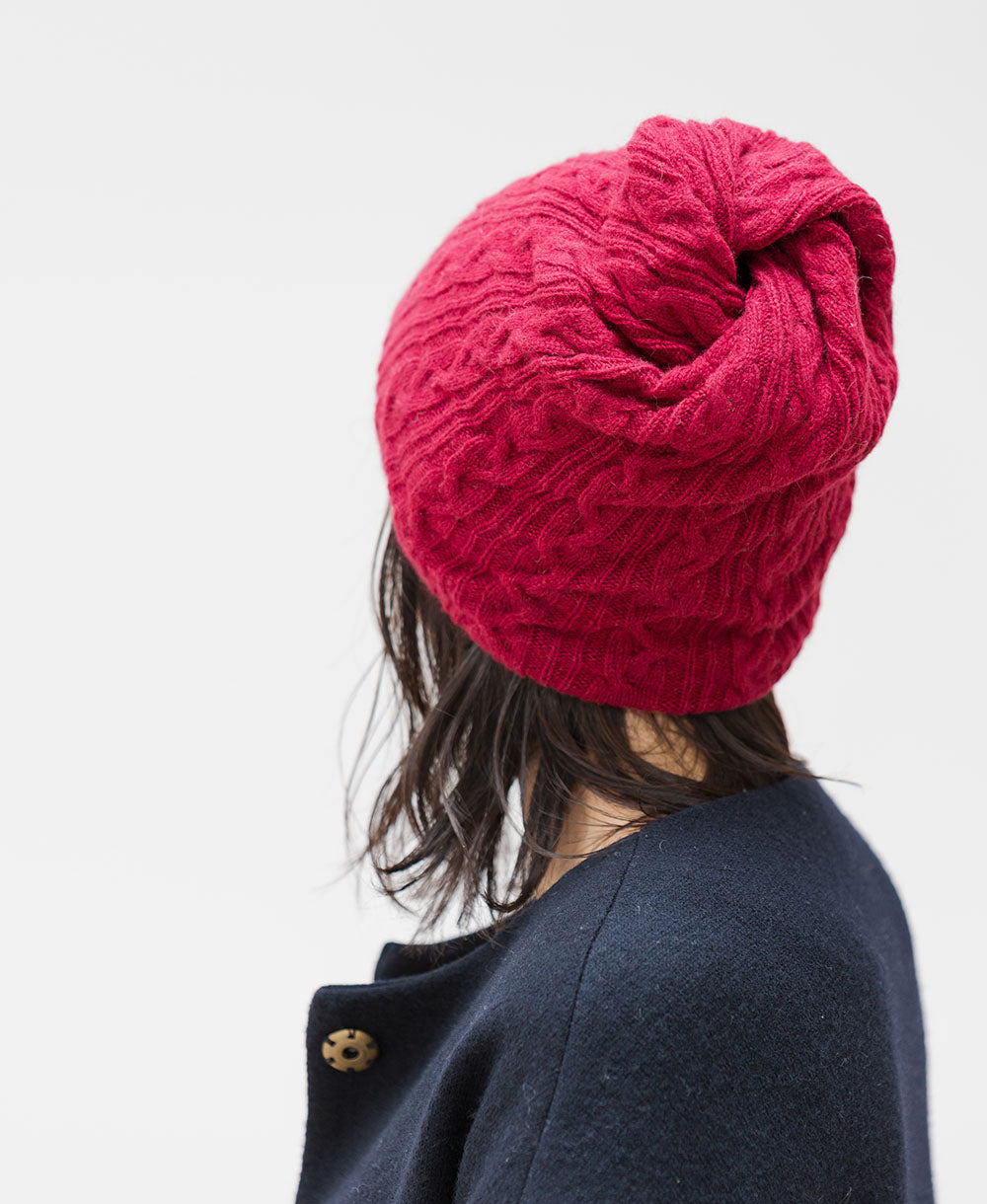 【2WAY】ねじりネックウォーマー【アンゴラ混】