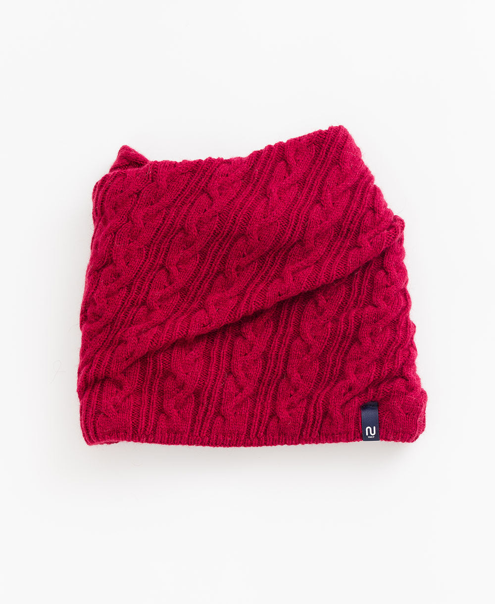 【2WAY】ねじりネックウォーマー【アンゴラ混】