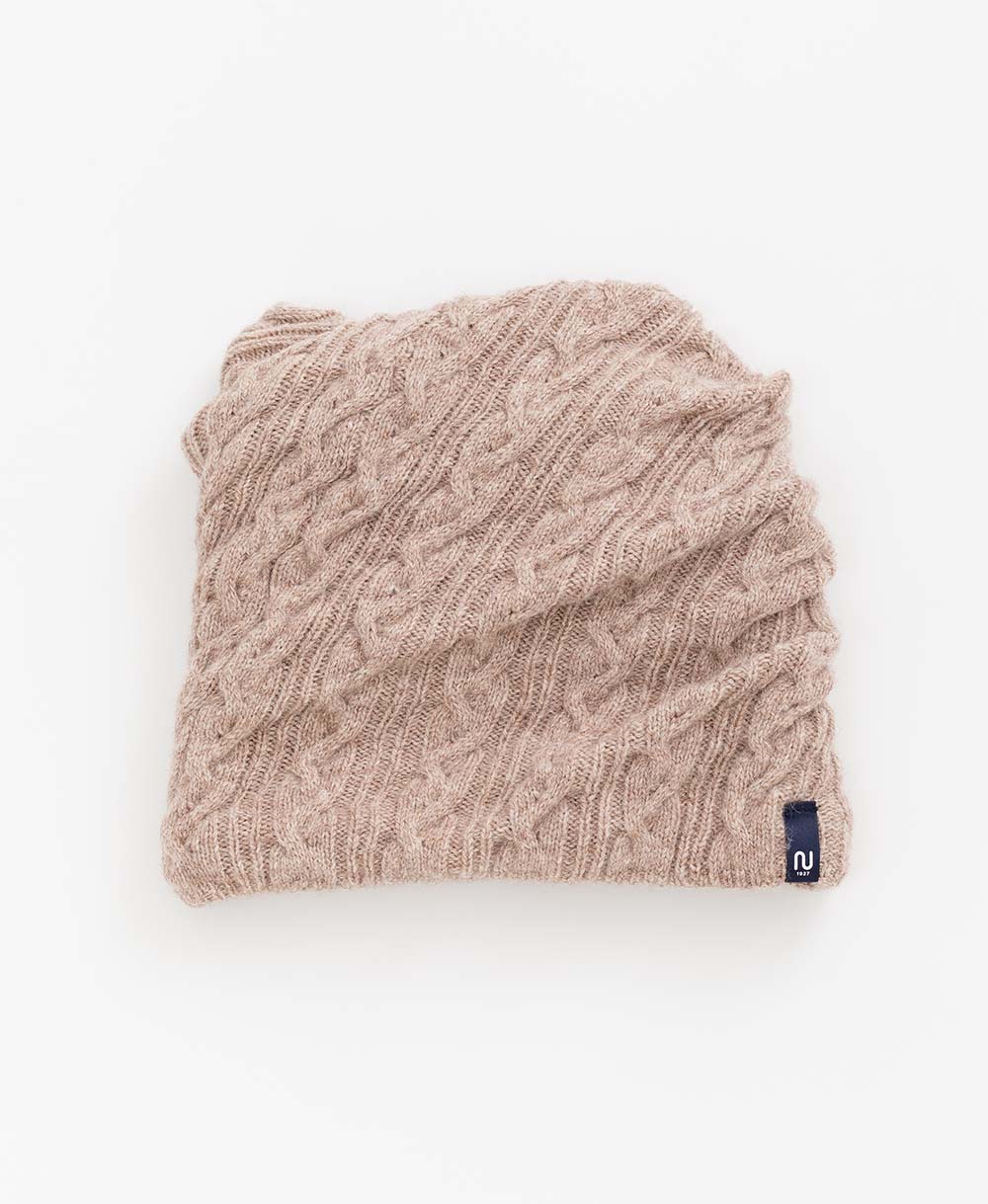 【2WAY】ねじりネックウォーマー【アンゴラ混】