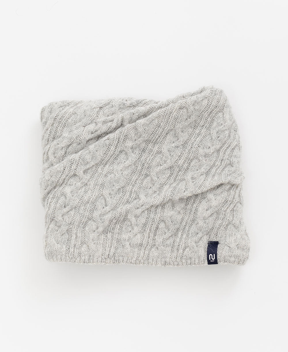 【2WAY】ねじりネックウォーマー【アンゴラ混】