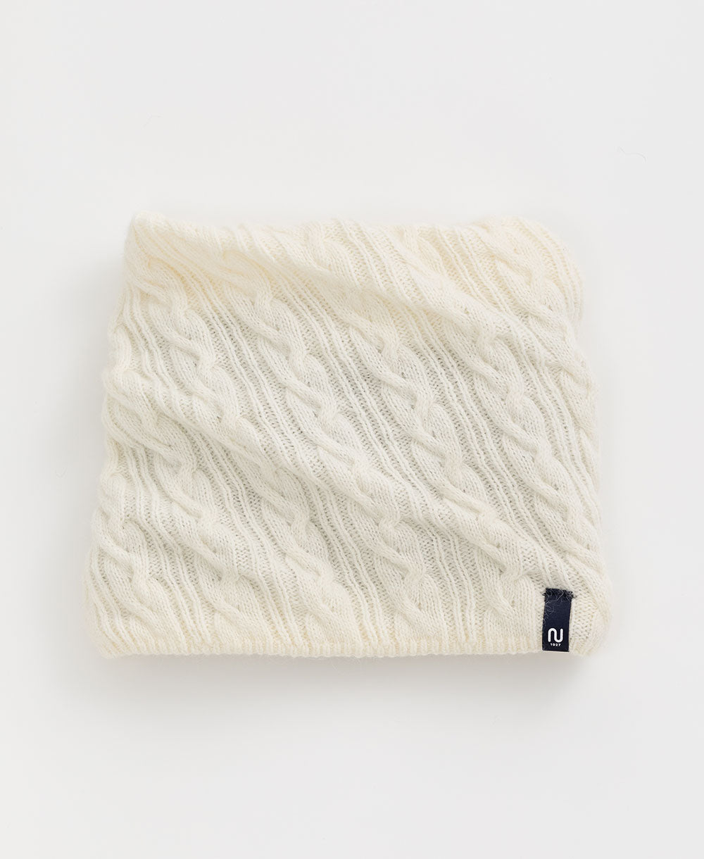 【2WAY】ねじりネックウォーマー【アンゴラ混】