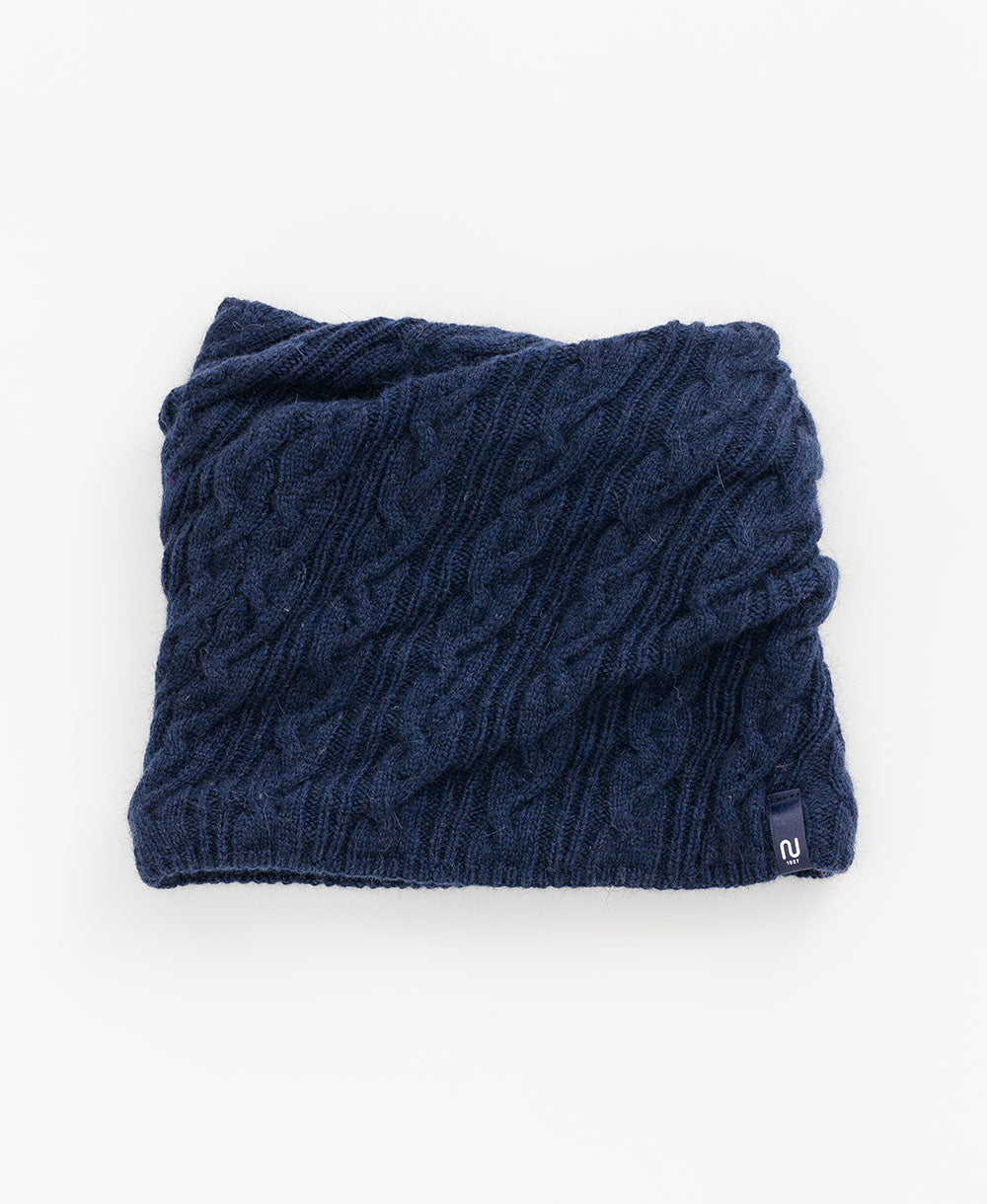 【2WAY】ねじりネックウォーマー【アンゴラ混】