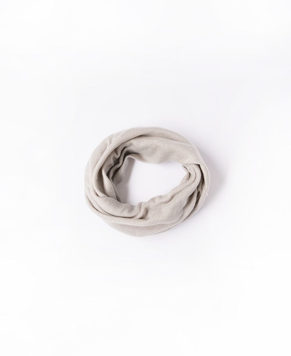 ねじりネックウォーマー【ふわふわシルク】