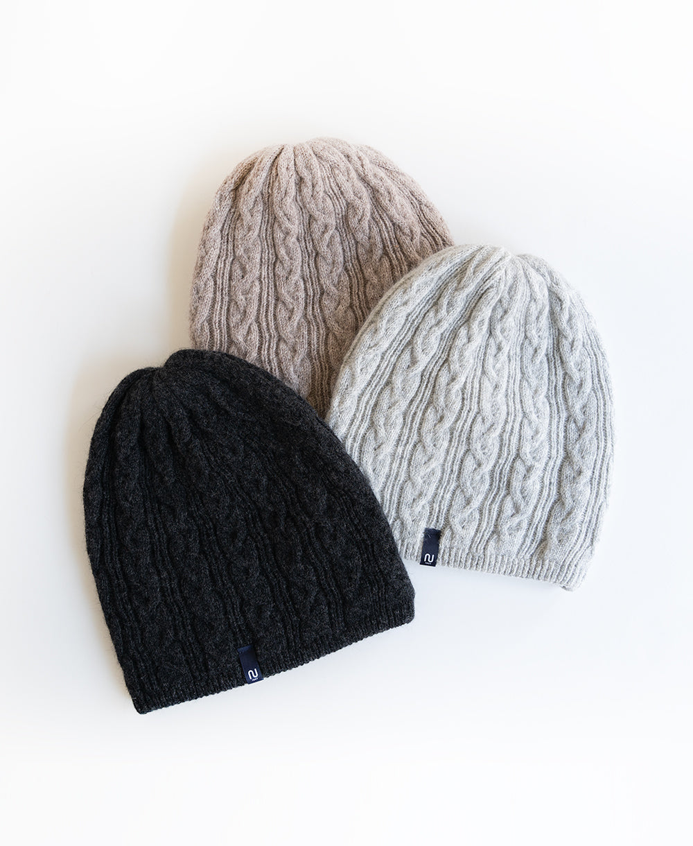 裏地つき】ふんわりニット帽【アンゴラ混】