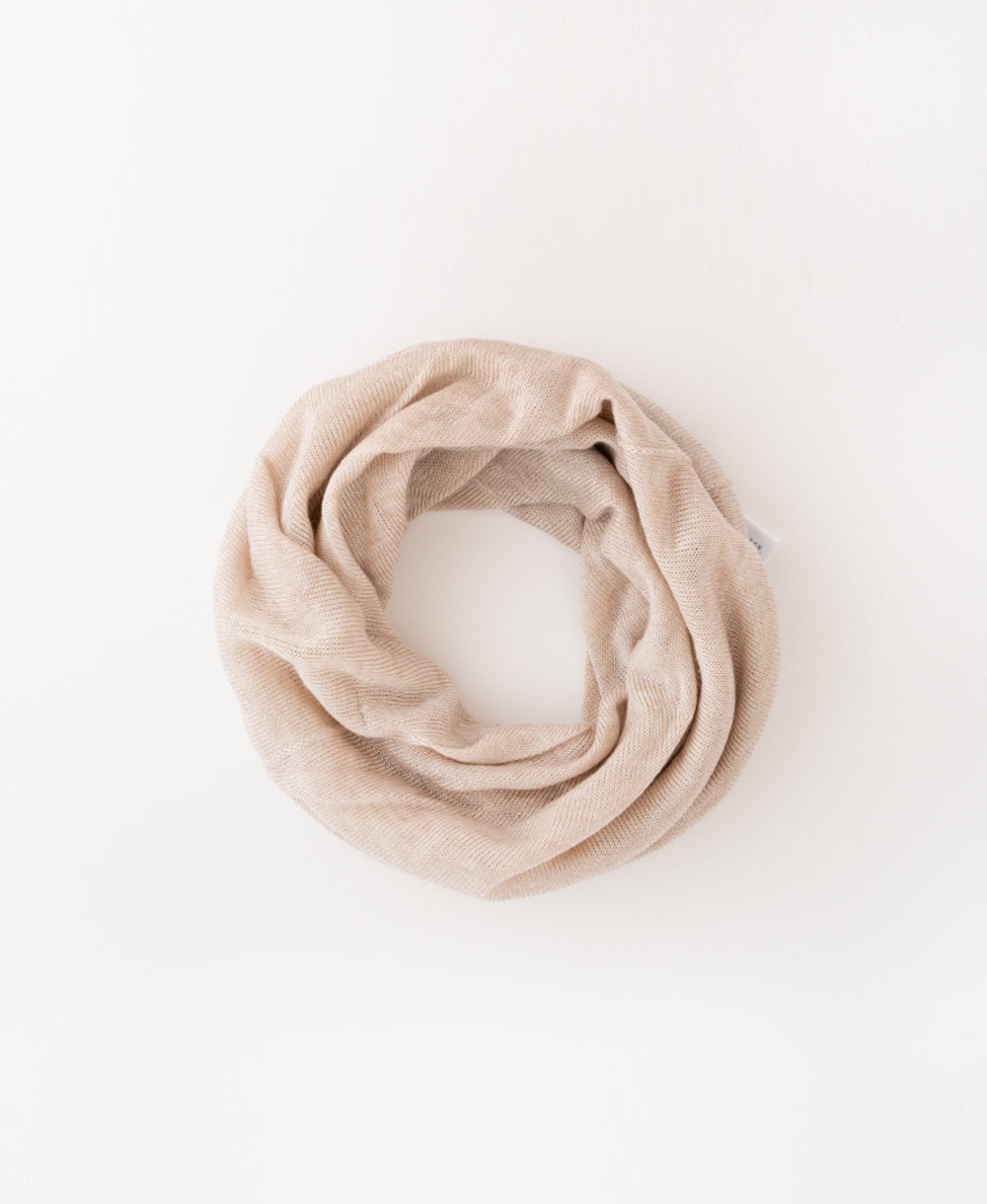 【2WAY】ねじりネックウォーマー【さらりカシミア混】