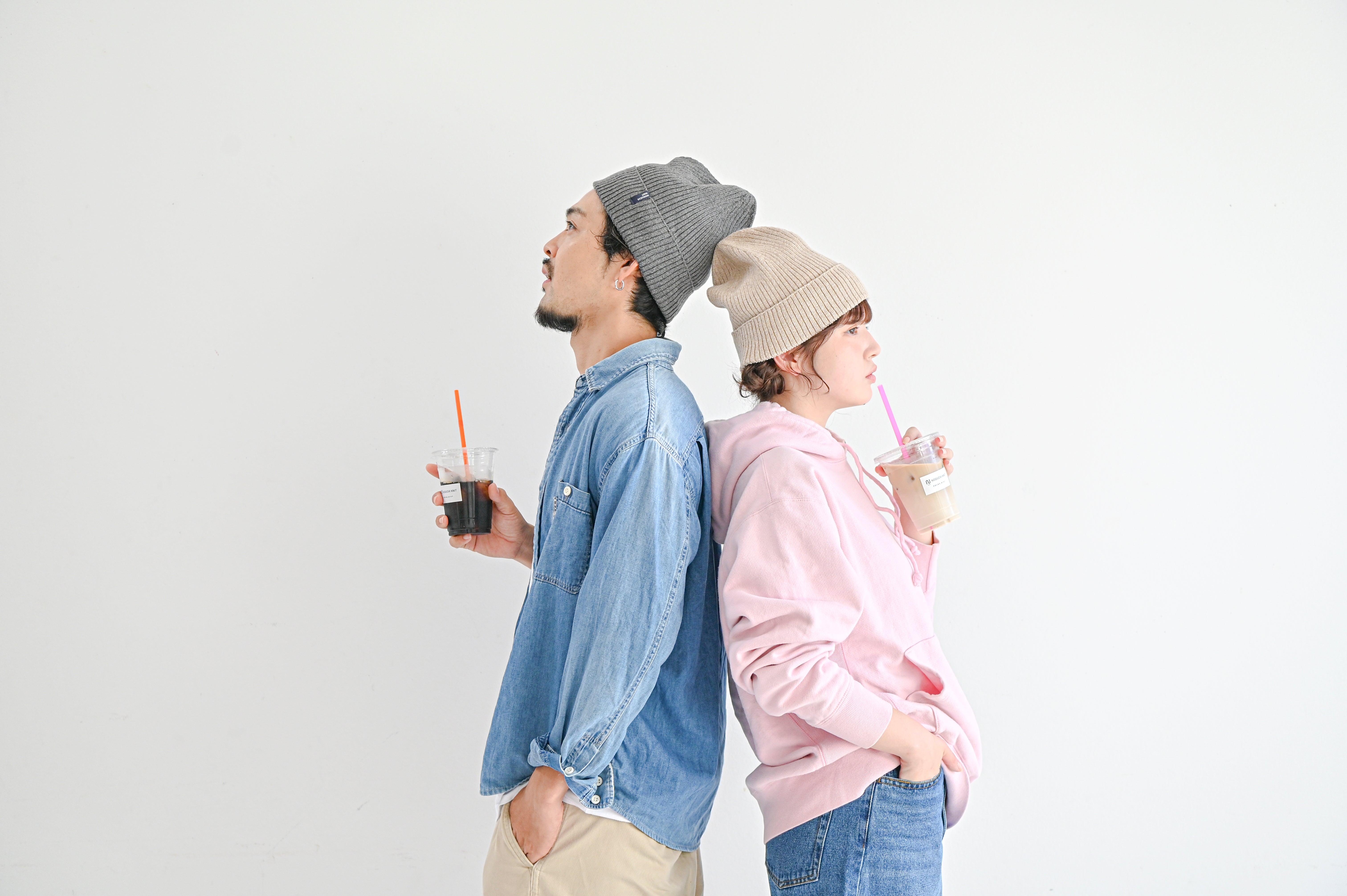 NOGUCHI KNIT 「ひとりだちリブワッチ」ニット帽　マスタード　希少 ひとりだちリブワッチ【デニムコットン】