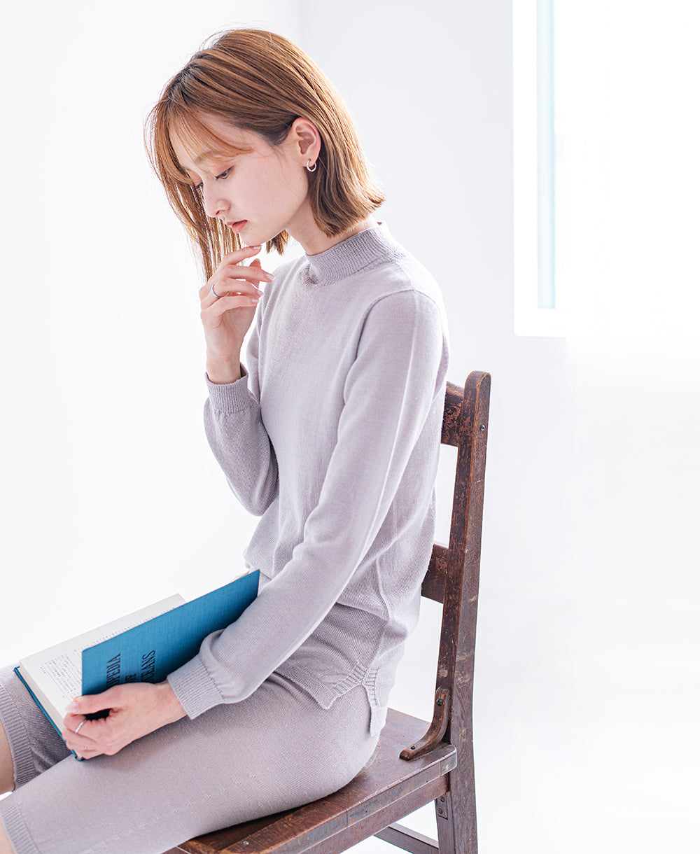 【ハイネック】やわらかインナー【メリノウール】