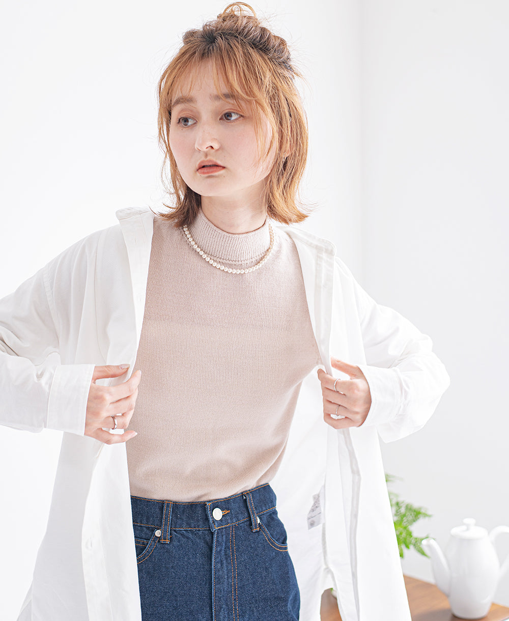 【ハイネック】やわらかインナー【メリノウール】