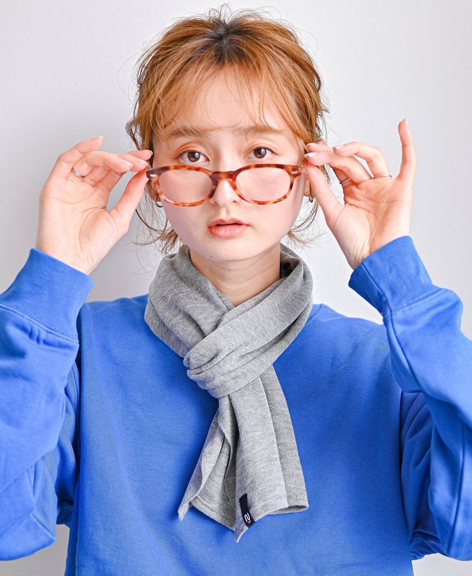 さらりとしたミニマフラー【カシミアブレンド】 – ノグチニット
