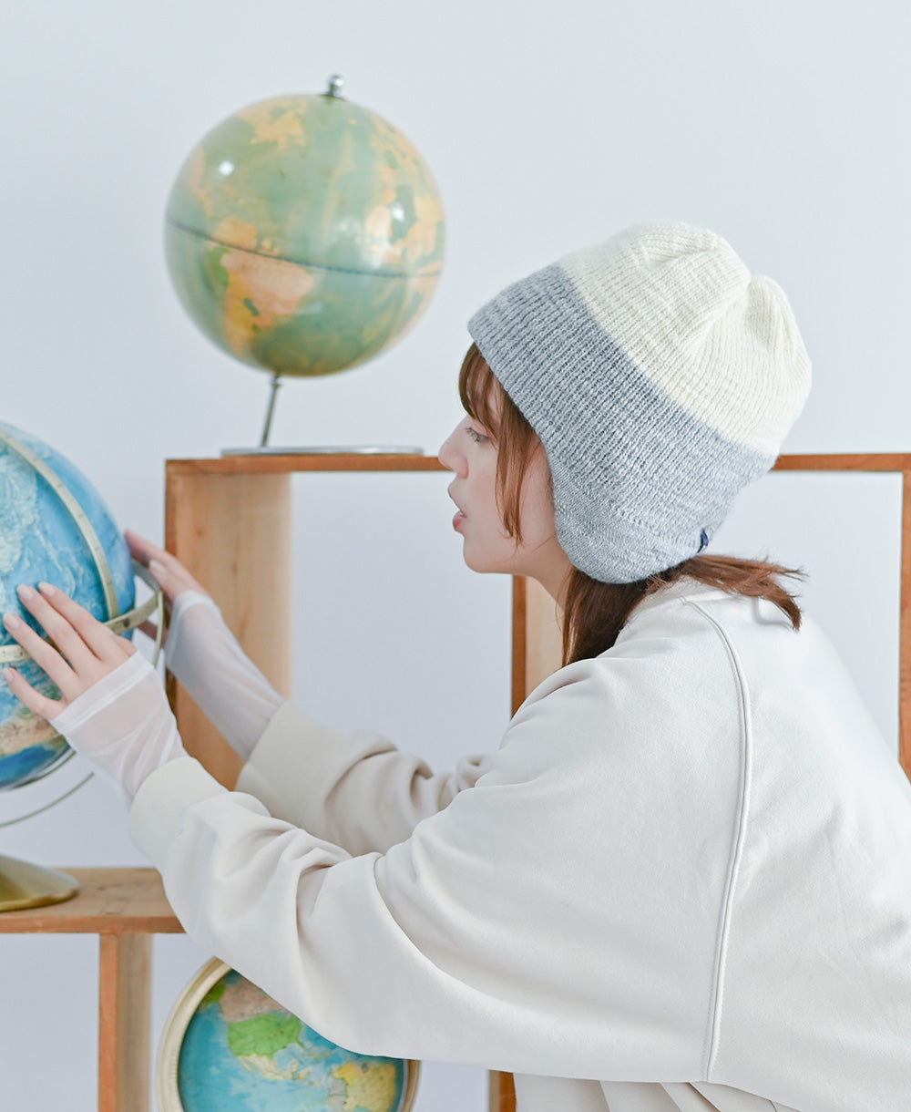 ふんわりパイル調の裏地つきニット帽たち