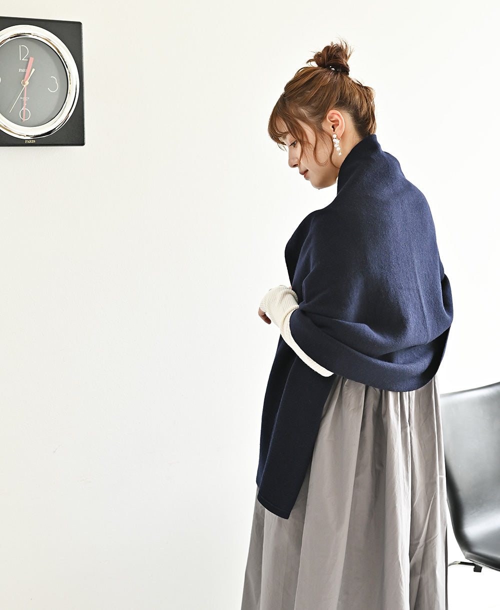 【そばにある、ハレの日】大きめストール【カシミアウール】