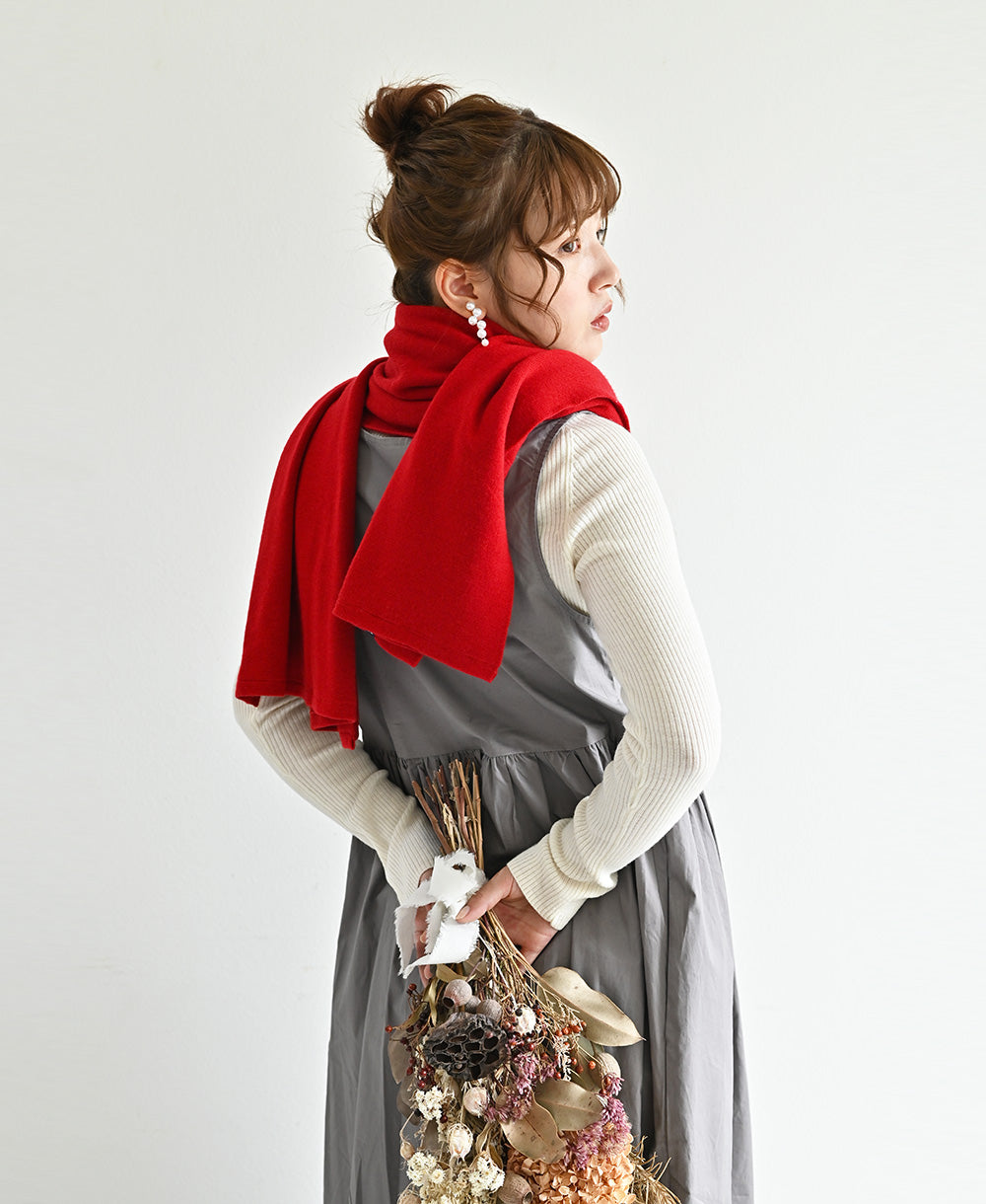 【そばにある、ハレの日】大きめストール【カシミアウール】