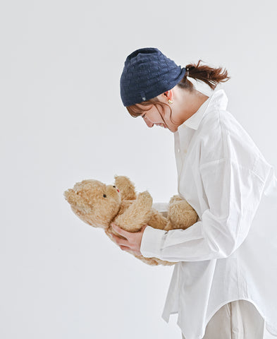 よく伸びる薄手ビーニー帽【カシミアブレンド】