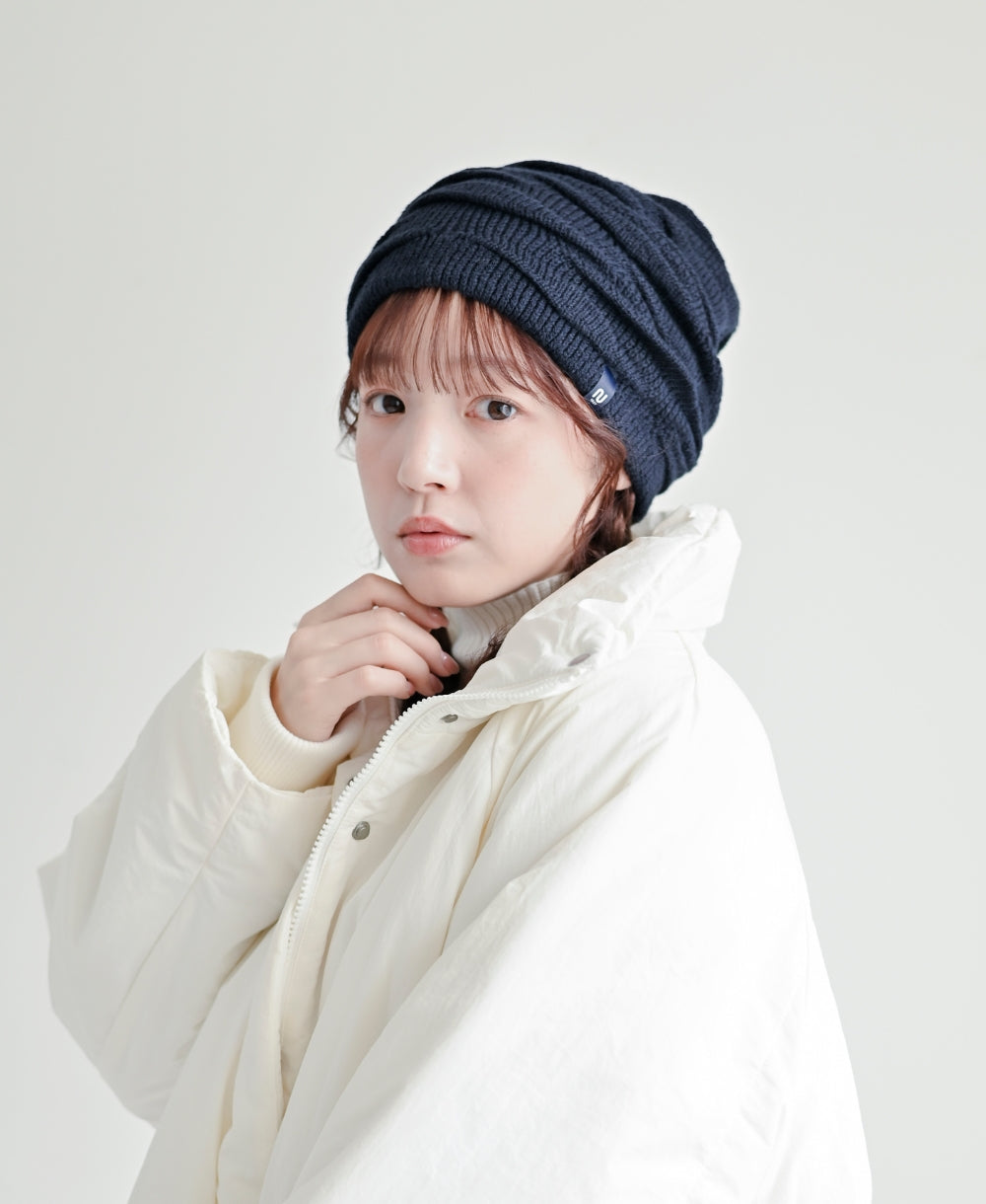 くしゅくしゅニット帽【裏地つき】