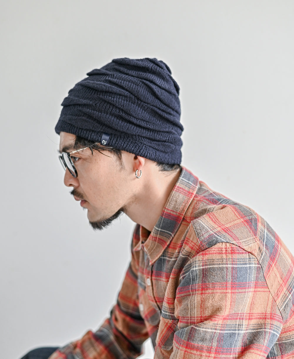 くしゅくしゅニット帽【裏地つき】