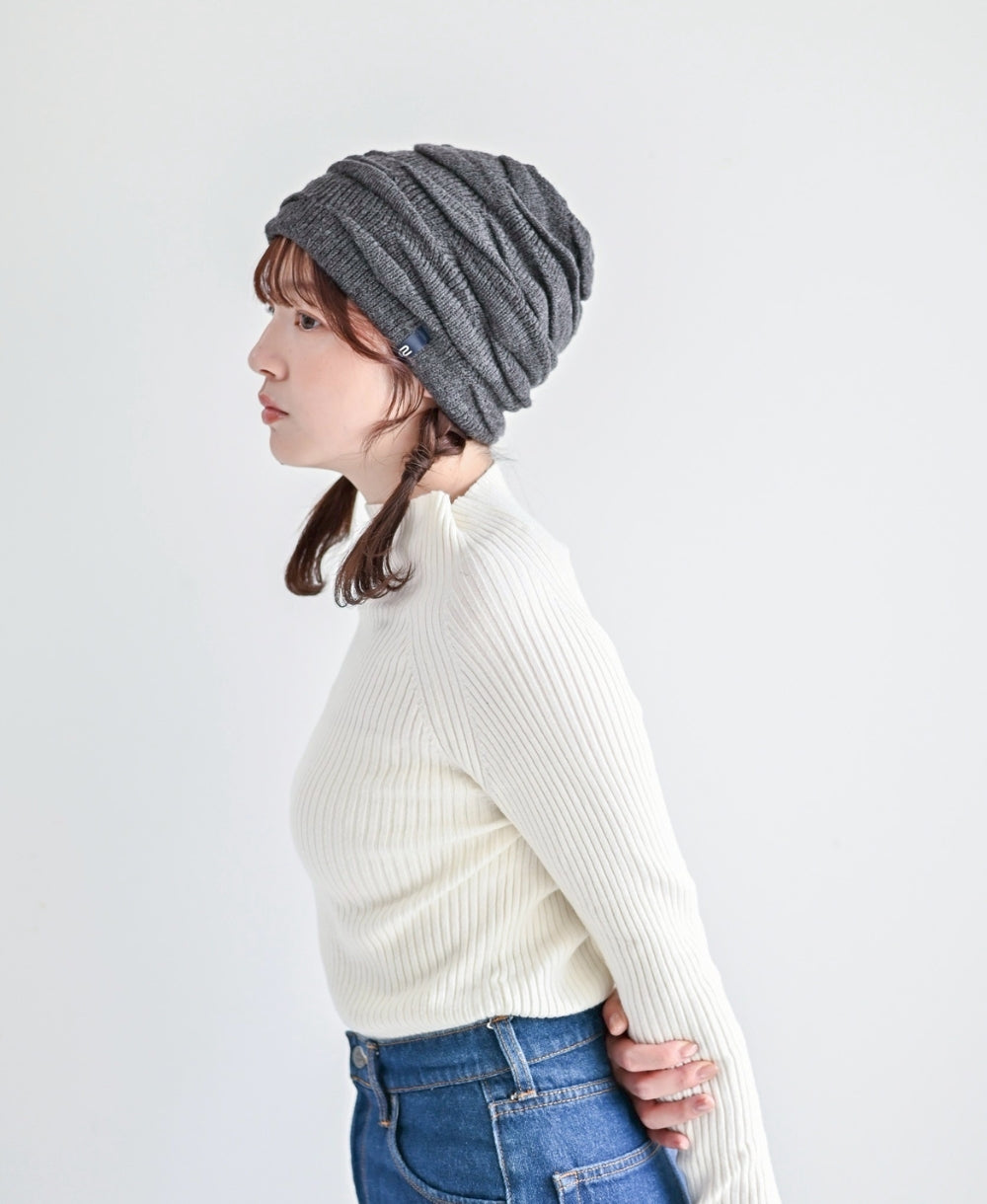 くしゅくしゅニット帽【裏地つき】