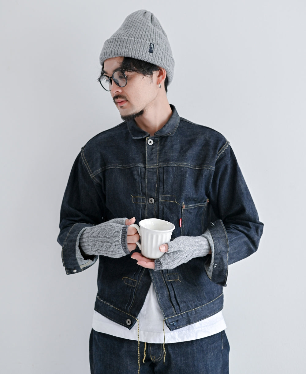 紡毛ウールの重ねミトン【最高級メリノウールの裏地つき】