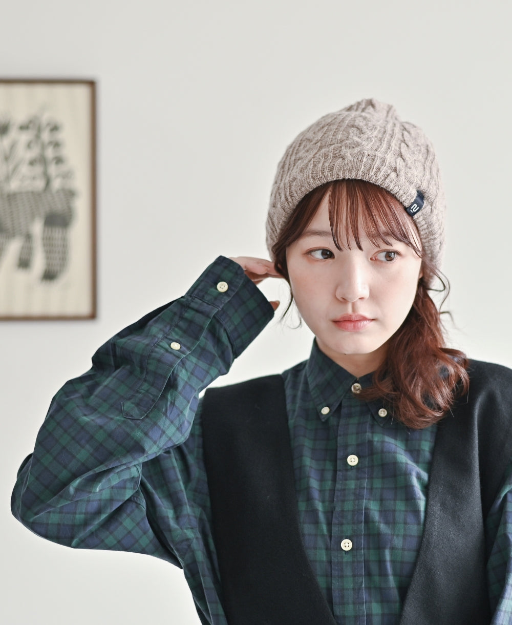 2WAY】ねじりネックウォーマー【アンゴラ混】