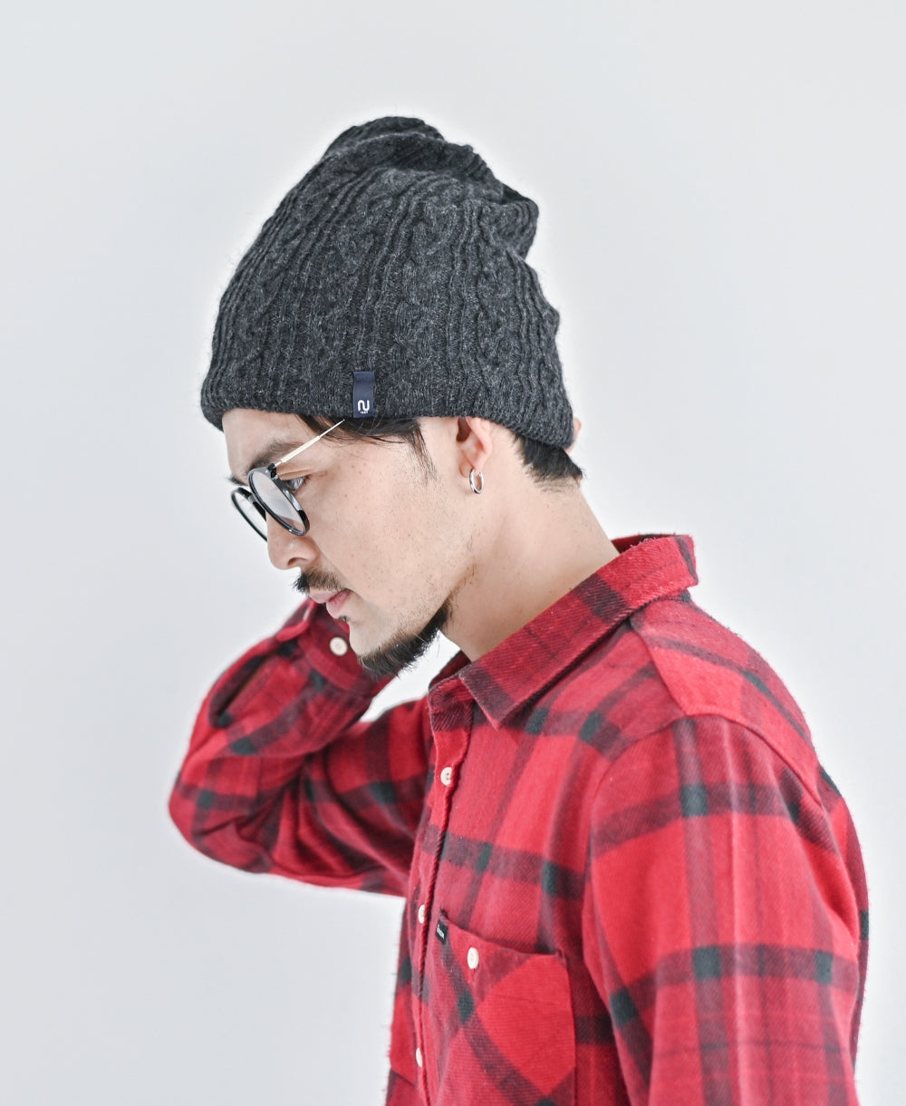 2WAY】ねじりネックウォーマー【アンゴラ混】